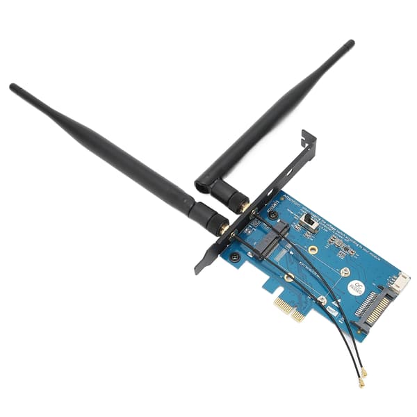 Mini PCIE-adapter med multisystemkompatibilitet, 4-stifts ströminterface, liten volym