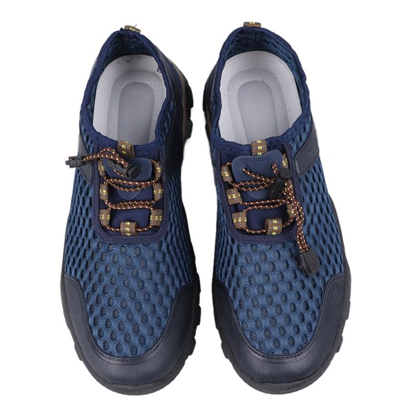 Män Mesh Skor Andas lätta klätterskor Casual Outdoor Anti Sneaker för sommar Blue 42