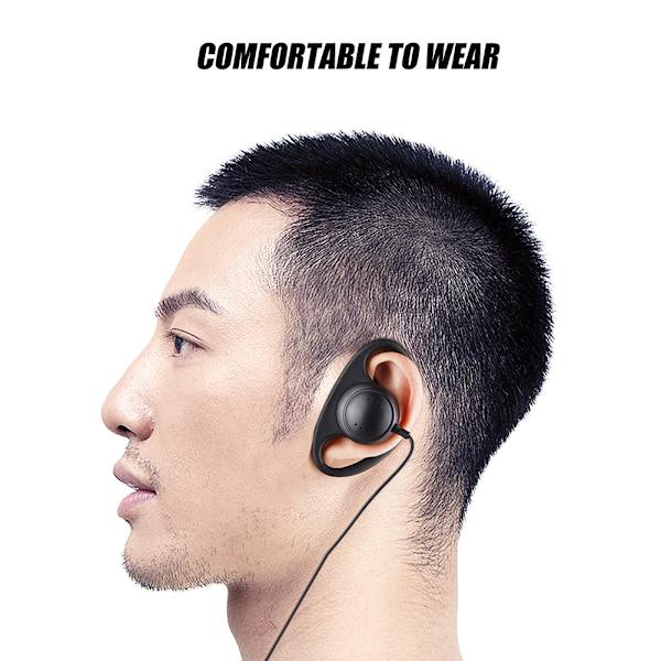 Universal 2pin D-øretelefon Talkie Headset Øretelefon til Walkie Talkie Radio
