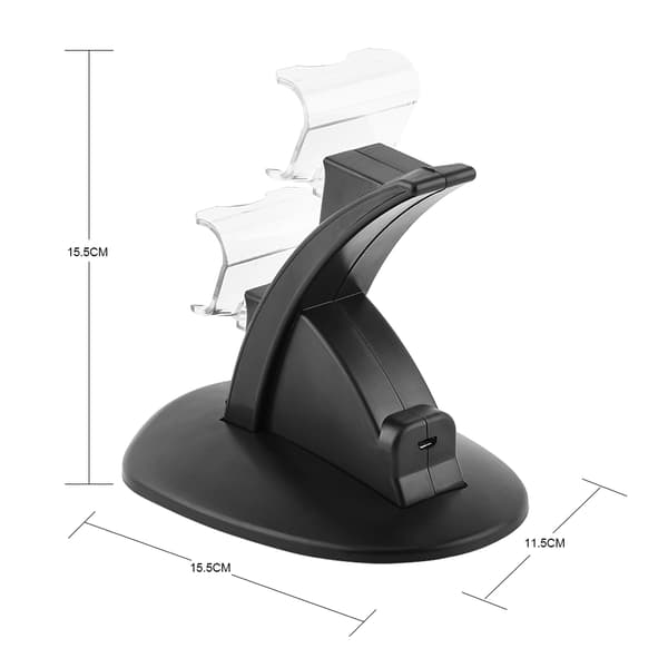 USB dobbelt opladningsstation til PS4 Playstation 4 Slim/Pro Controller