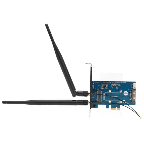 Mini PCIE-adapter med multisystemkompatibilitet, 4-stifts ströminterface, liten volym