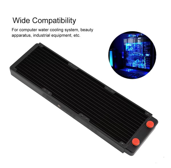 12 Rør PC Varmeveksler Rett G1/4 Tråd Datamaskin CPU Vannkjøler Rør - 360mm