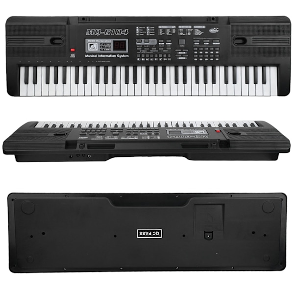 61 tangenter digitalt elektroniskt orgel bärbart keyboard med mikrofon för barn
