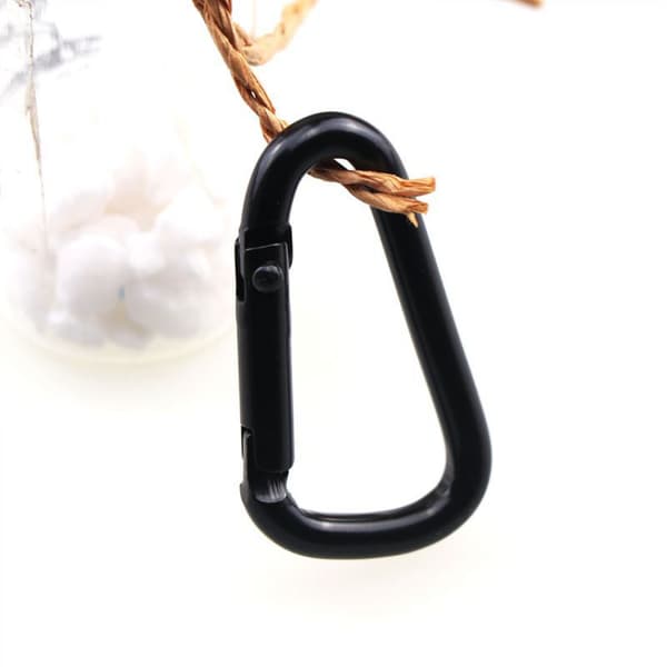 Karbinhake, 1,6\" Liten karbinhake nyckelring, Multi-use Aluminium D-ring Karabinerklämmor