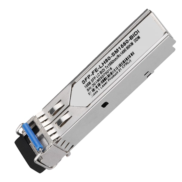 SFP-FE-LH80-SM1550-BIDI 80KM 100MB Single-mode Single Fiber Transceiver Optical Module