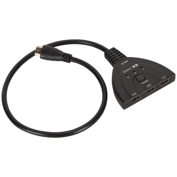 4K HD Multimedia Interface Splitter Plug and Play 4K ved 60Hz 3 i 1 ud HD Multimedia Interface Switch
