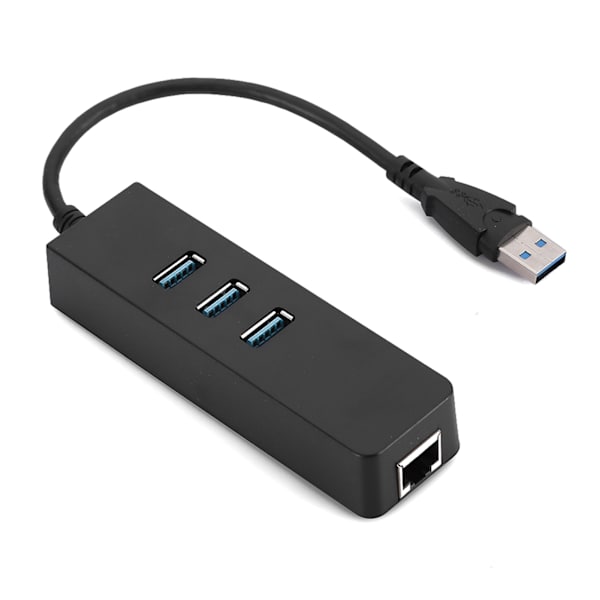 DM HE27 RTL8153 USB 3.0 Ethernet-konverteradapter med 3-portars 3.0 HUB till RJ45 Drive Free