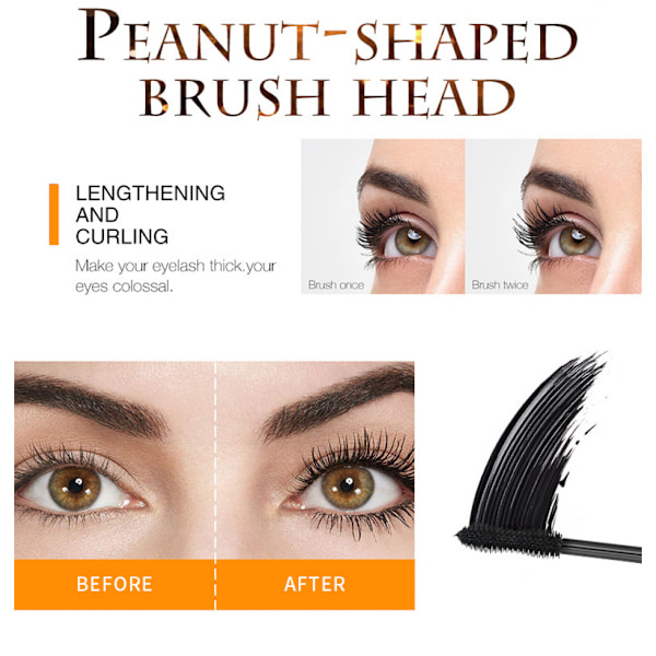 Vandafvisende og svedtæt mascara primer, der ikke er nem at tvære ud, slank og tyk krøllende mascara