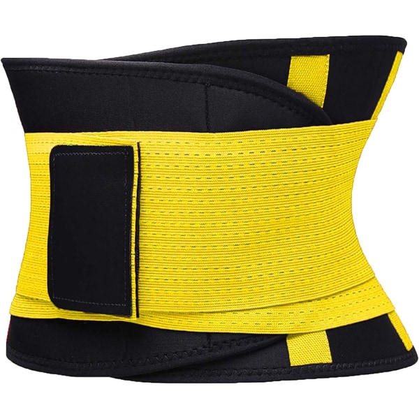 Taljetrænerbælte til kvinder - Talje Cincher Trimmer - Slank kropsformningsbælte - Sport Girdle Belt (UP Graded) Yellow L