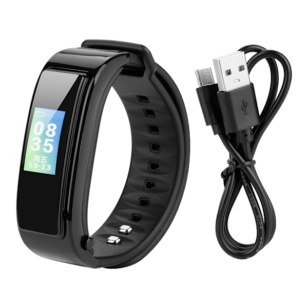 Bluetooth Smart Watch IY3 - Opkaldsskærm, Pulsmåler og Blodtryksmonitor - Sort