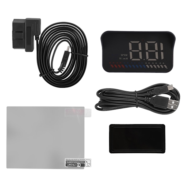 Head Up Display LED-hastighetsmätare Färgprojektion Hastighetsvarning M7 med GPS OBD-läge