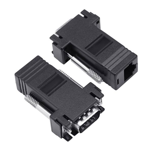 10 st VGA till RJ45 Extender Adapter CAT5E CAT6 Ethernet Kabelkontakt Hane