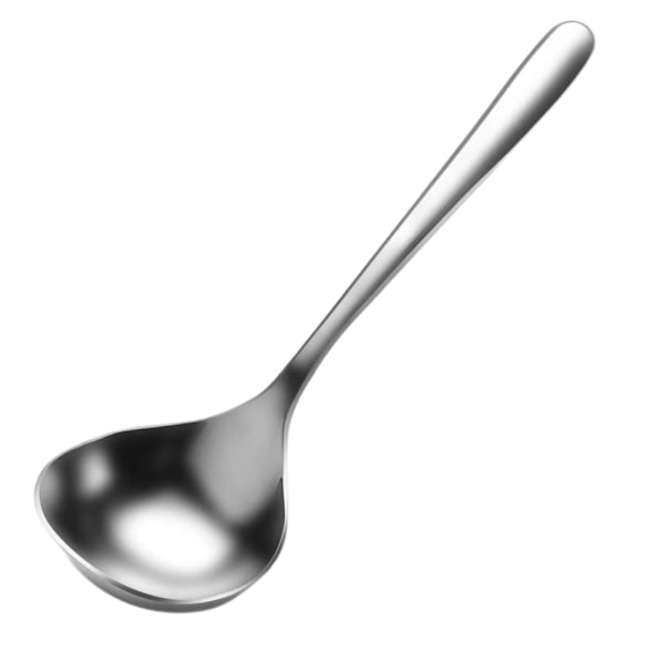 18/8 Rustfrit Stål Mini Øse Dyb Suppeske Stor Serveringsske Ramen Ske - 6,7 tommer Kort Håndtag