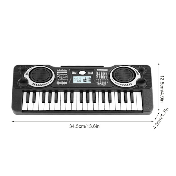 Barnepiano Keyboard Multifunksjonelt Bærbart Elektronisk Piano Pedagogisk Musikk Instrument Leker New 37 Keys