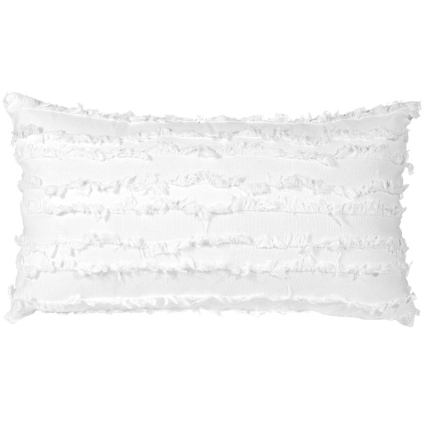 1-osainen Boho-hapsupäällinen (valkoinen, 12 x 20 tuumaa)