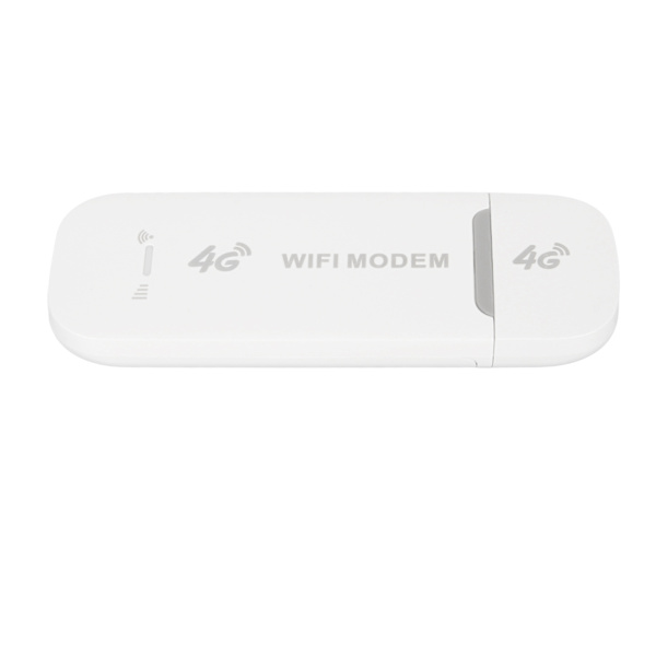 LTE 4G USB-modeemi WiFi-hotspot - Kannettava matkamobiili langaton verkko Mini-reititin Micro-SIM-korttipaikka Valkoinen