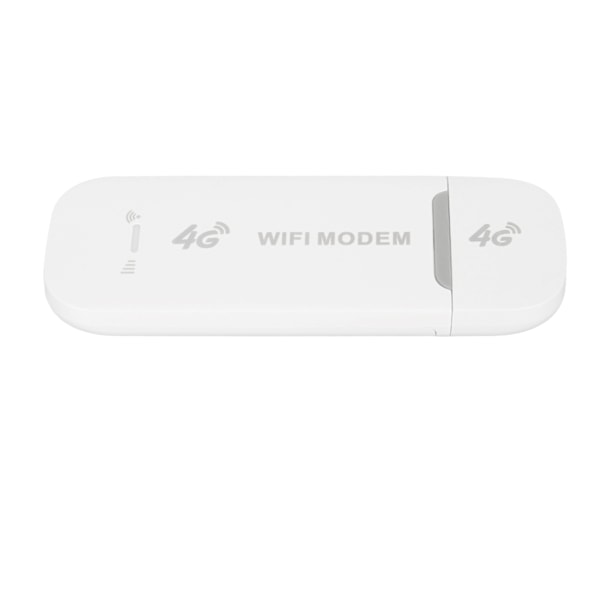 LTE 4G USB MODEM WiFi HotSpot Bærbar Rejse Mobil Trådløst Netværk Mini Router Micro SIM-kortslot Hvid