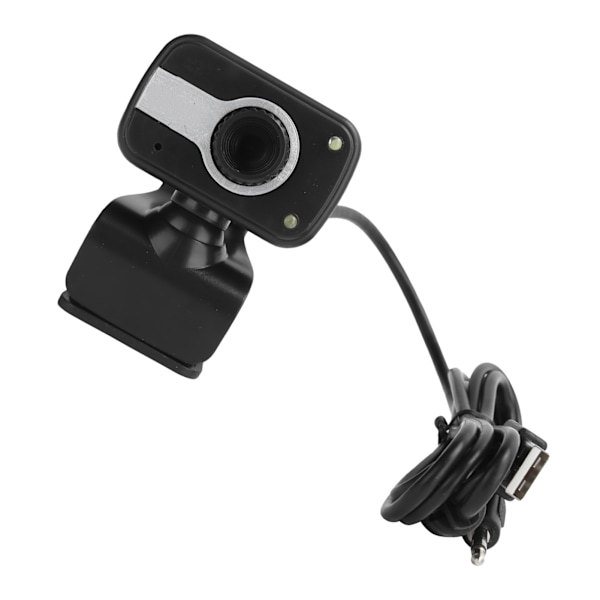 PC-kamera USB Clipon webbkamera med 3,5 mm ljudport mikrofon videomötesutrustning V3