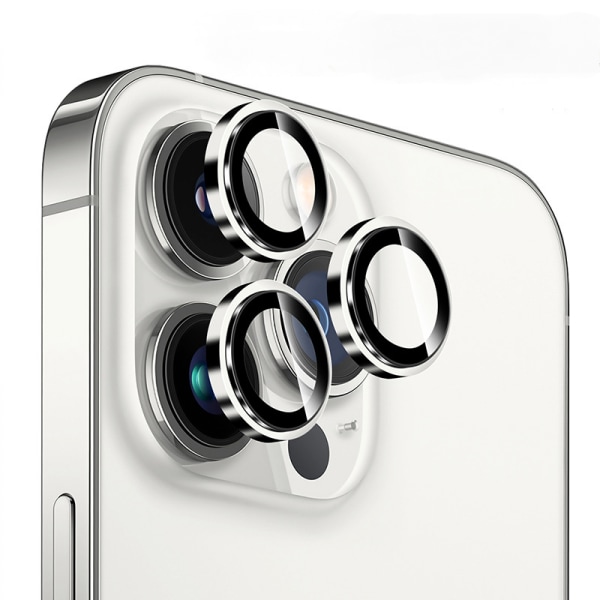 3 stk. kamerabeskytter i hærdet glas og aluminiumlegering af høj kvalitet, kompatibel med iPhone 14ProMax /iPhone14Pro