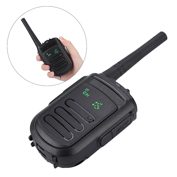 Mini9 Bärbar Radio UHF Handhållen Tvåvägs Walkie Talkie