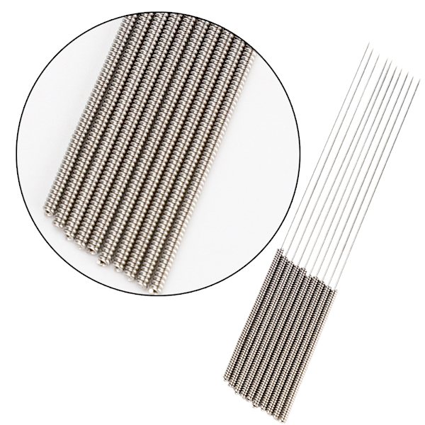 10 stk. messingdyse  10 stk. 0,4 mm dyse-rensningsnål  1 stk. pincet til 3D-printer