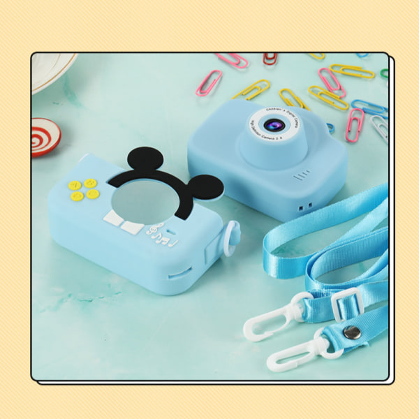 Barnkamera, HD-video digital videokamera för toddler med 32 GB SD-kort, julklappar för pojkar och flickor för barn (gul)