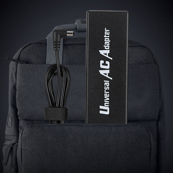 90W Multifunktionell Notebook Laptop Dator Strömadapter Laddare med 8 Adapter Pluggar (US 100-240V)