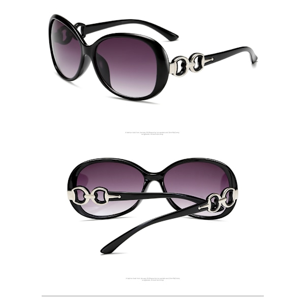 Solglasögon Dam Polariserad Trendig Oversize Solglasögon Mode Dam Shades 100% UV400 Skydd S85 Copper molded black