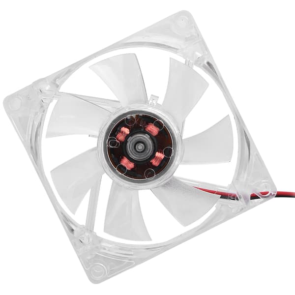 80mm LED-lys 12V 4Pin lydløs PC-kabinet køleventilator computerkøler blå