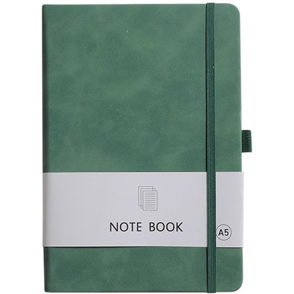 200 Siders A5 Linjeret Notesbog Journal, PU Læder Hardback Notesbøger 100 Ark 5.9'' X 8.46'' Fortykkede Klassiske med Pen Loop Notesbog