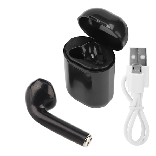 Y-19 Bærbar Enkeltsidet In-ear Trådløs 5.0 Bluetooth Headset til Musiklytning (sort)