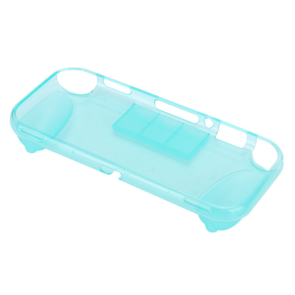 Mjukt TPU-skyddsfodral för spelkonsol med förvaringstillbehör för Switch Lite-värd med greppspår, grönt