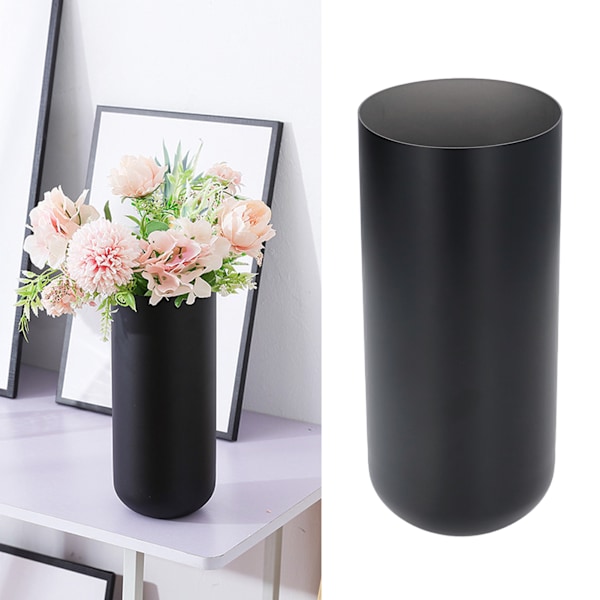 Metal Blomster Vase i Rustfrit Stål, Robust, Holdbar, Slidstærk, Enkel Moderne Stil Blomster Vase til Hjemmet, Kontoret, Hotellet