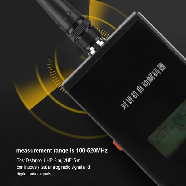 Frekvenstæller JK560S til Baofeng Walkie Talkie Decoder 1-30w 100-520MHz CTCSS/DCS Antena