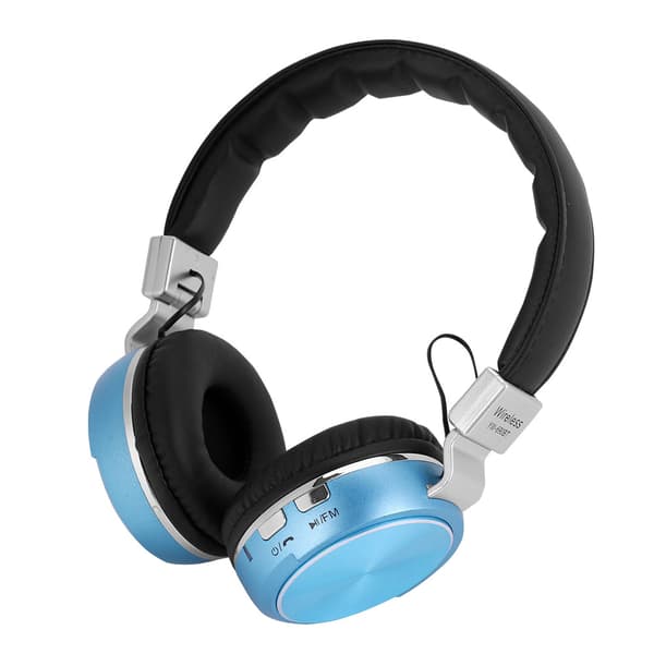 Trådløse Bluetooth 4.1 støjreducerende stereo-lyd over-ear headset hovedtelefoner blå