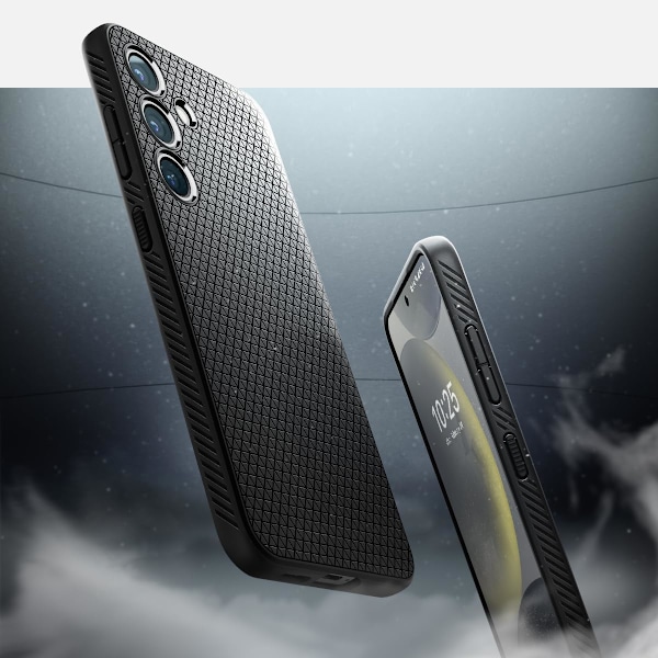 Liquid Air-deksel designet for Galaxy S24plus 6.7 (2025) [Ingen magnetring], [Beskyttelse i militærklasse] - Matt svart Matte Black