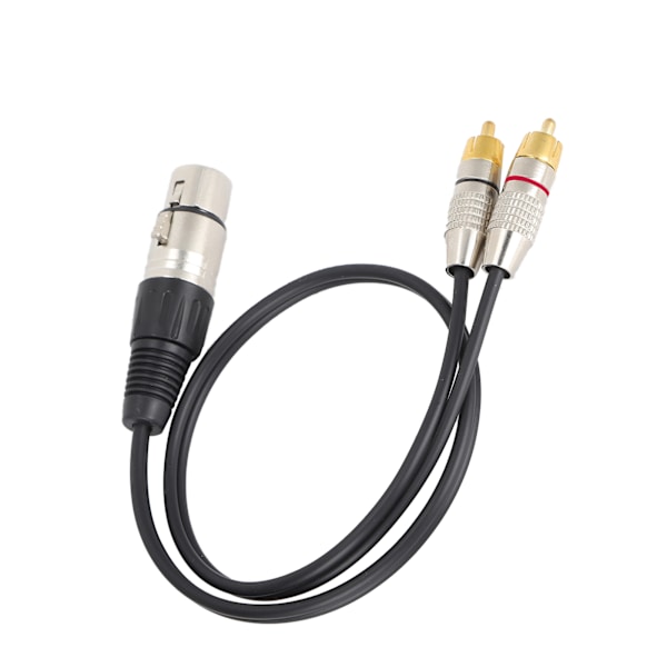 Äänijakaja 1 XLR naarasliitin 2 RCA urosliittimeen Kaapeli kotiteatteriin ja ammattimaisiin äänilaitteisiin Naarasliitin 2m