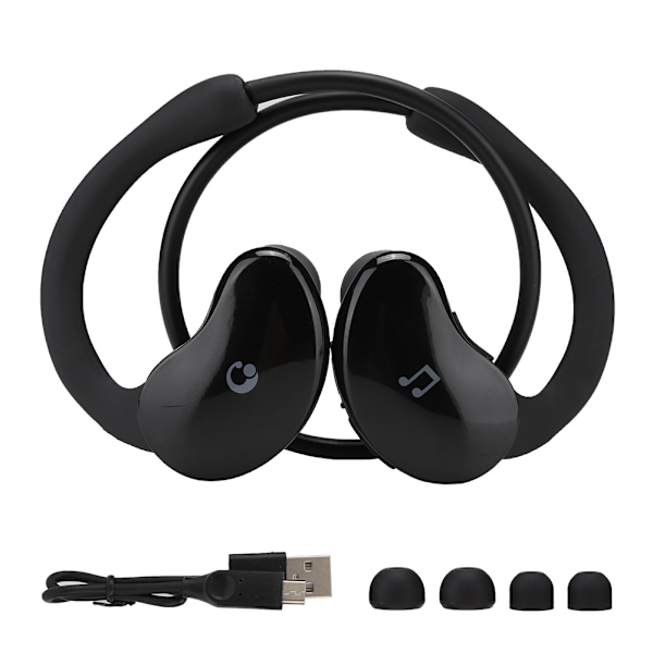 SX-963A Bagmonteret headset CVC støjreduktion trådløs Bluetooth-øretelefon (sort)