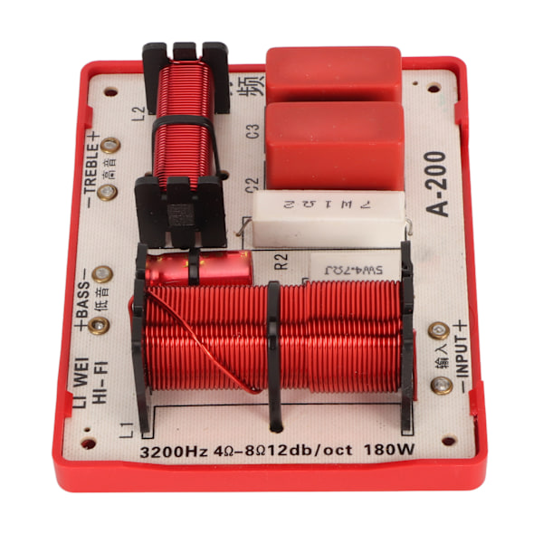 180W høj effekt 2-vejs lydhøjttaler crossover diskant bas frekvensdeler modul fordeler printkort