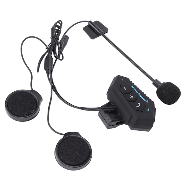 Hjelm Bluetooth Intercom Headset Ridning Hjelm Bluetooth 5.0 Musik Intercom Headset
