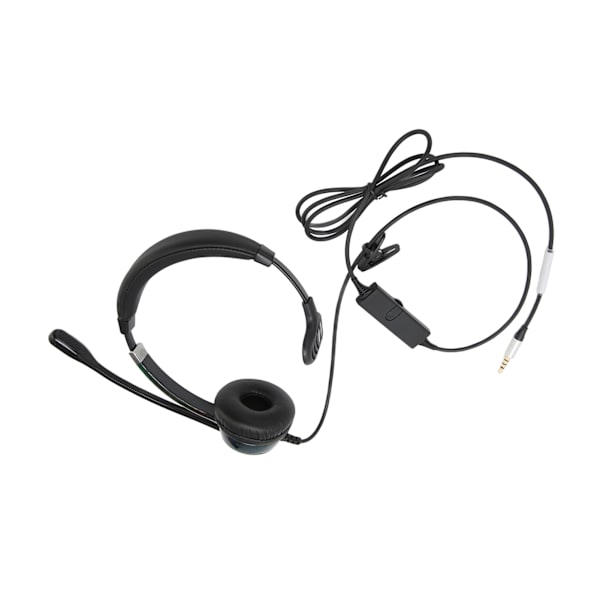 Puhelin Headset Professional Noise Canceling Single Ear Asiakaspalvelu Headset Call Center Business Office Single 3.5mm Interface