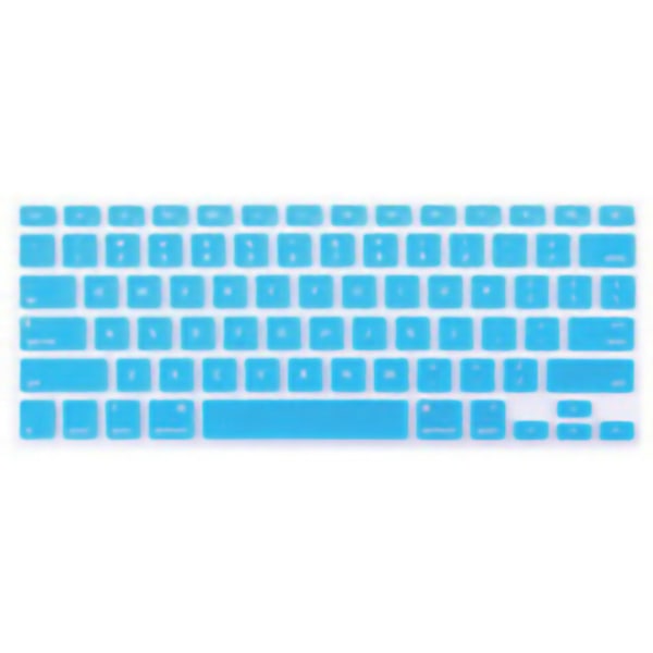 Tangentbordsskydd för MacBook Font Matching Vattentät Dammtät Silikon Tangentbordsskydd Lake Blue US Version 16/New 13pro (A2141/A2251)