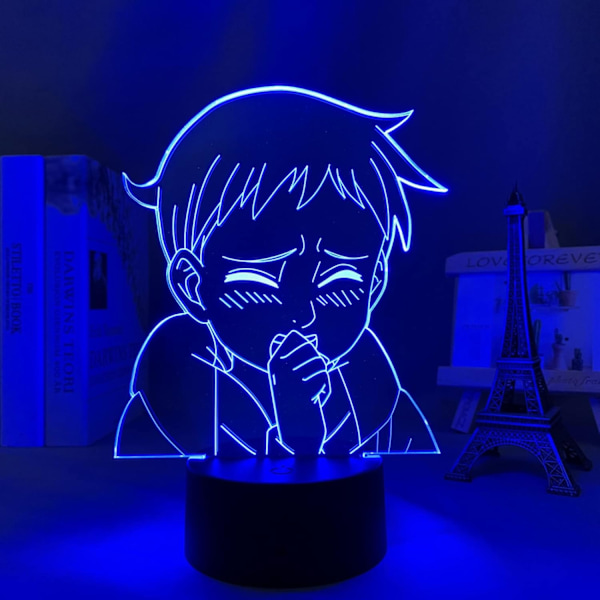 Anime Led-lampa De Sju Dödssynderna King Ljus för Sovrumsdekoration No Taizai Manga Led Nattlampa Födelsedagspresent