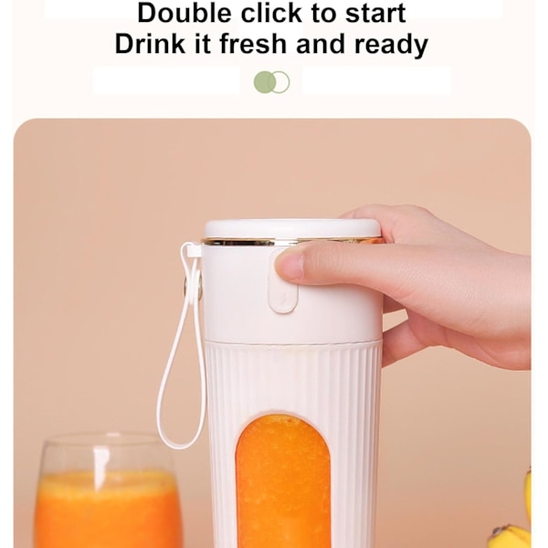 Bärbar Juicepress & Mixer för Smoothies 340ML Juicepressar Mixers Multifunktionella Fruktmixers med LED-Display Green