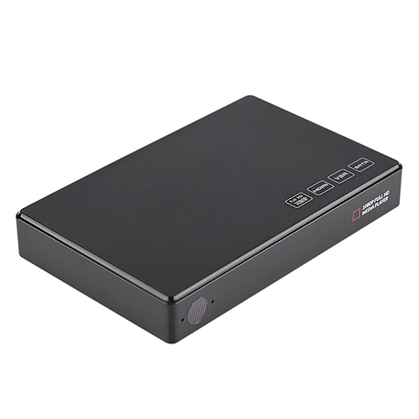 2.5 tuuman SATA-mediasoitin 32 Gt SD/MMC-stereokaiutin 1080P-video HDMI-mediasoitin -