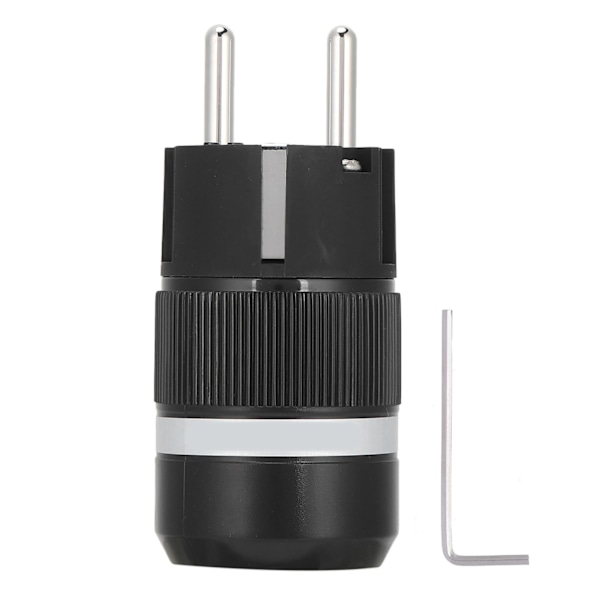 Monosaudio Ren koppar RhodiumPlated AC-strömkabel IEC-ljudkontakt Strömkabel (E100R (hane) )