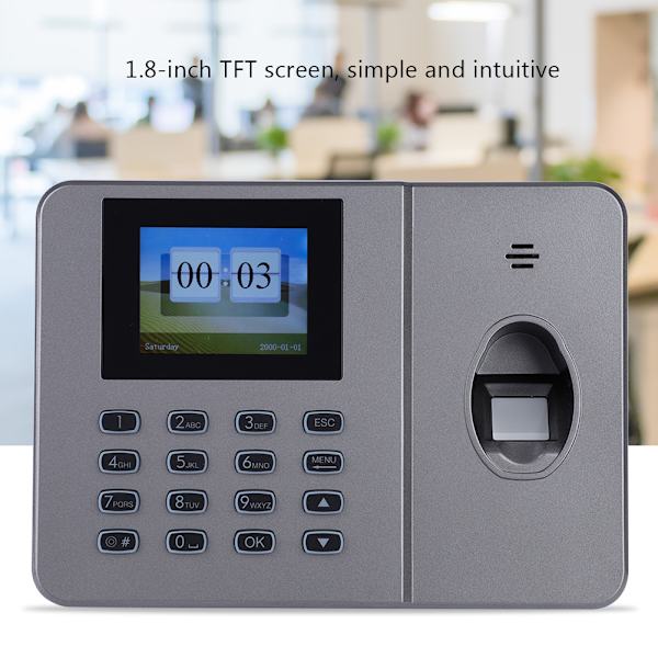 C27 Kontors Fingeravtrycksnärvaro Maskin Biometrisk Fingeravtryckstid Närvaro