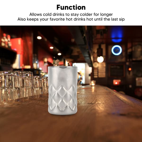 304 Rustfrit Rustfrit Stålblandebeholder 60 ml Cocktail Shaker med Skala til Bar Sølvnet