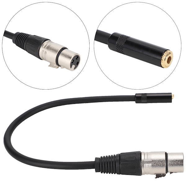 3,5 mm naar XLR vrouwelijke zinklegering 3,5 mm interface audio-adapterkabel patchkabel