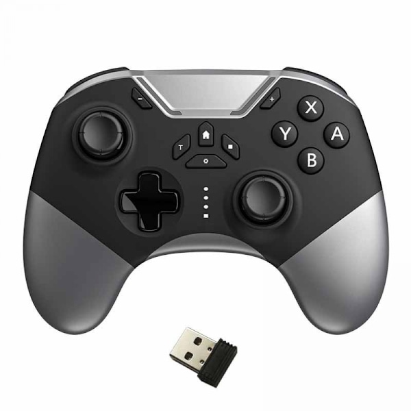 Trådløs Game Controller til Windows 7 8 10 PC/iPhone/Android/Nintendo Switch /Tesla（Sort）